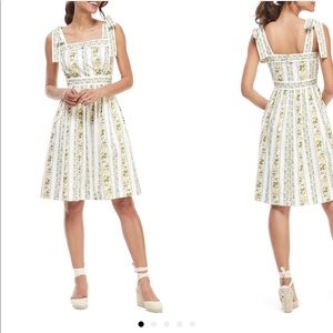 Gal Meets Glam Floral Stripe Tie Shoulder Sundress